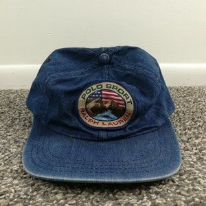 帽子 POLO SPORT RALPH LAUREN DENIM CAP 90s 00 Vintage 90's Polo Sport Ralph Lauren Denim Made in USA Size